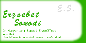 erzsebet somodi business card